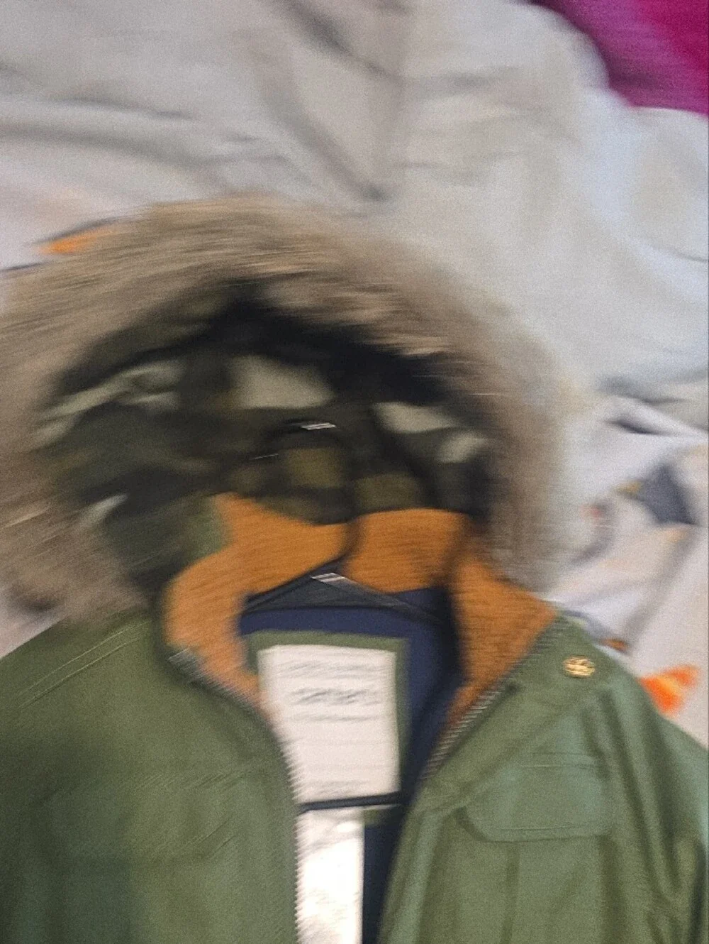 Carter's Olive Green Kids Parka with Faux-Fur Trim Hood